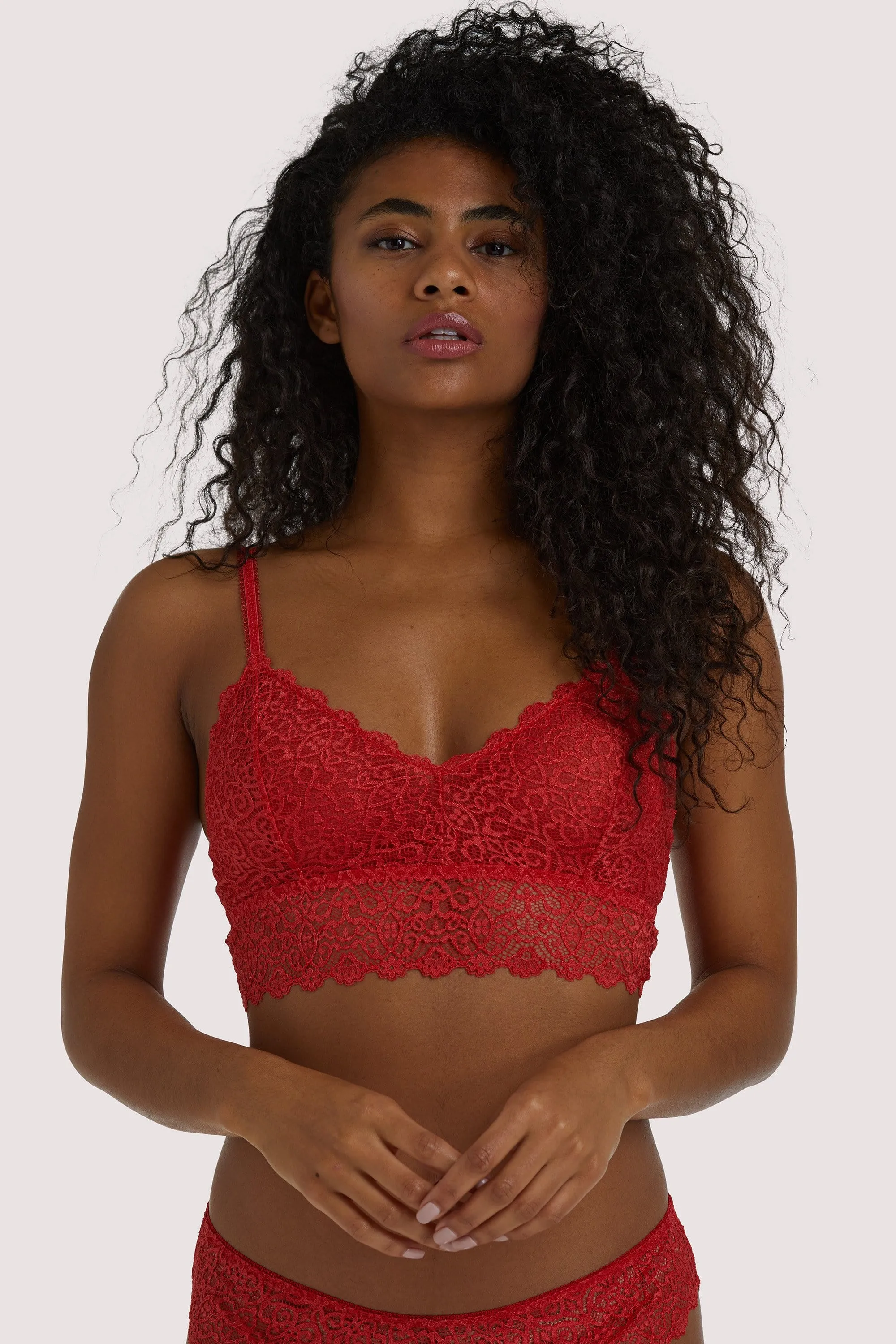 Ariana Red Everyday Lace Bralette