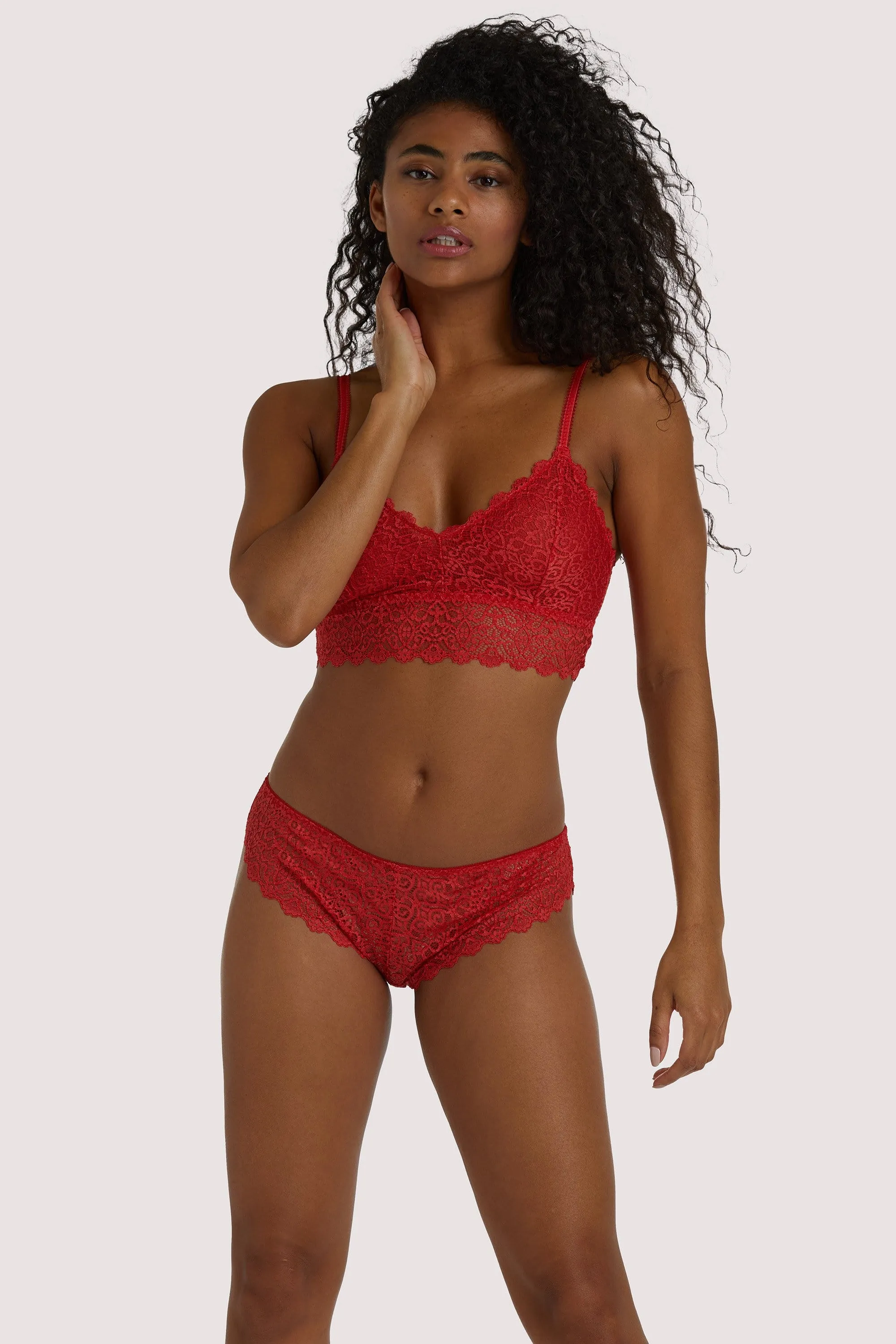 Ariana Red Everyday Lace Bralette
