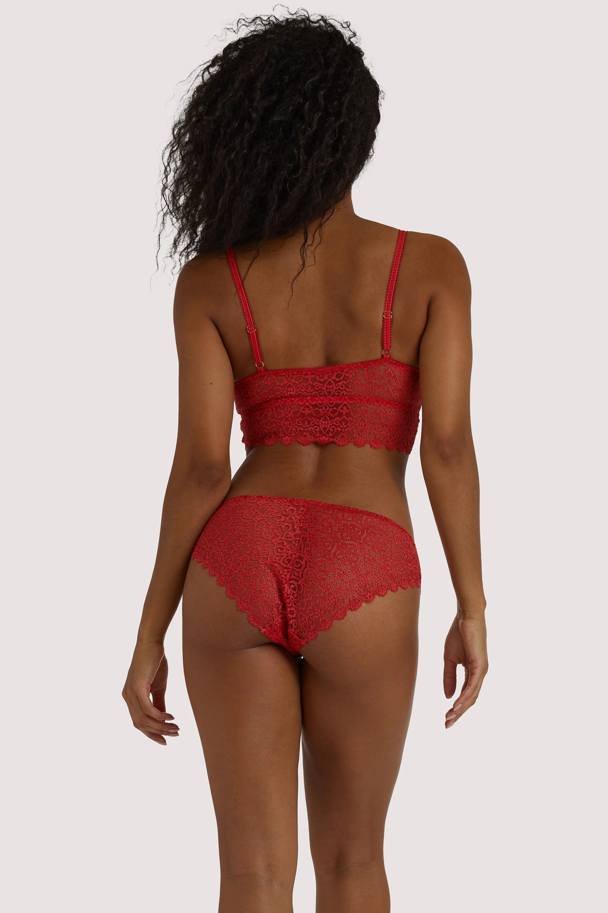 Ariana Red Everyday Lace Bralette