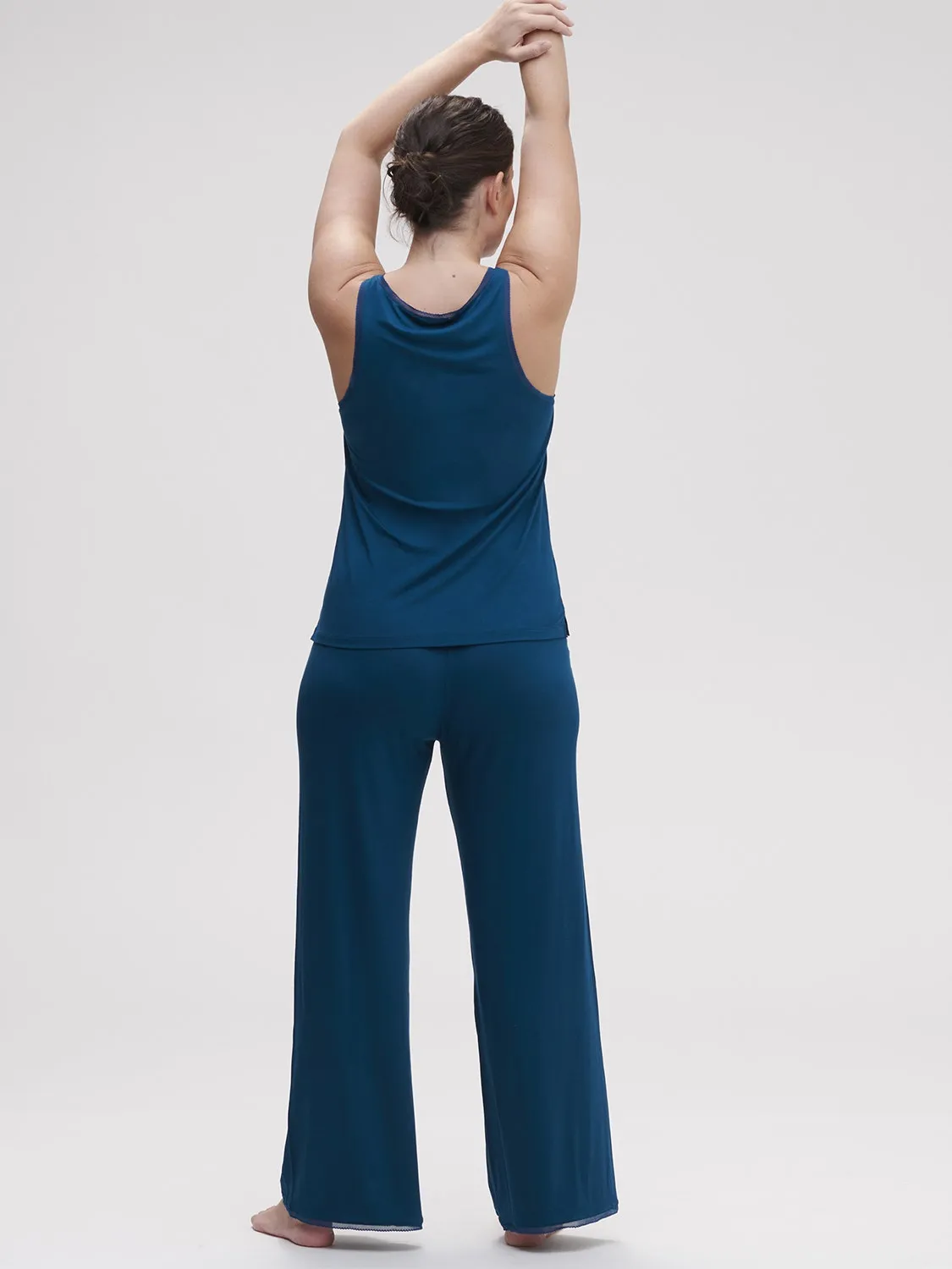 Aurore Sleeveless Tank - Poseidon Blue