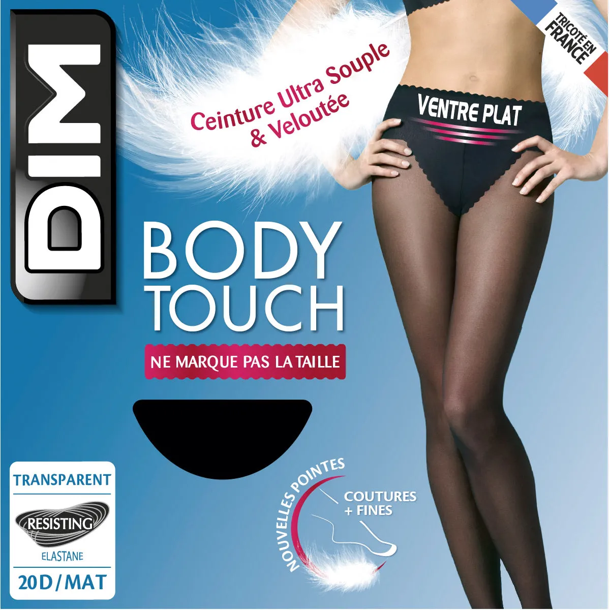 Black Body Touch Ventre Plat 20 tummy-flattening tights