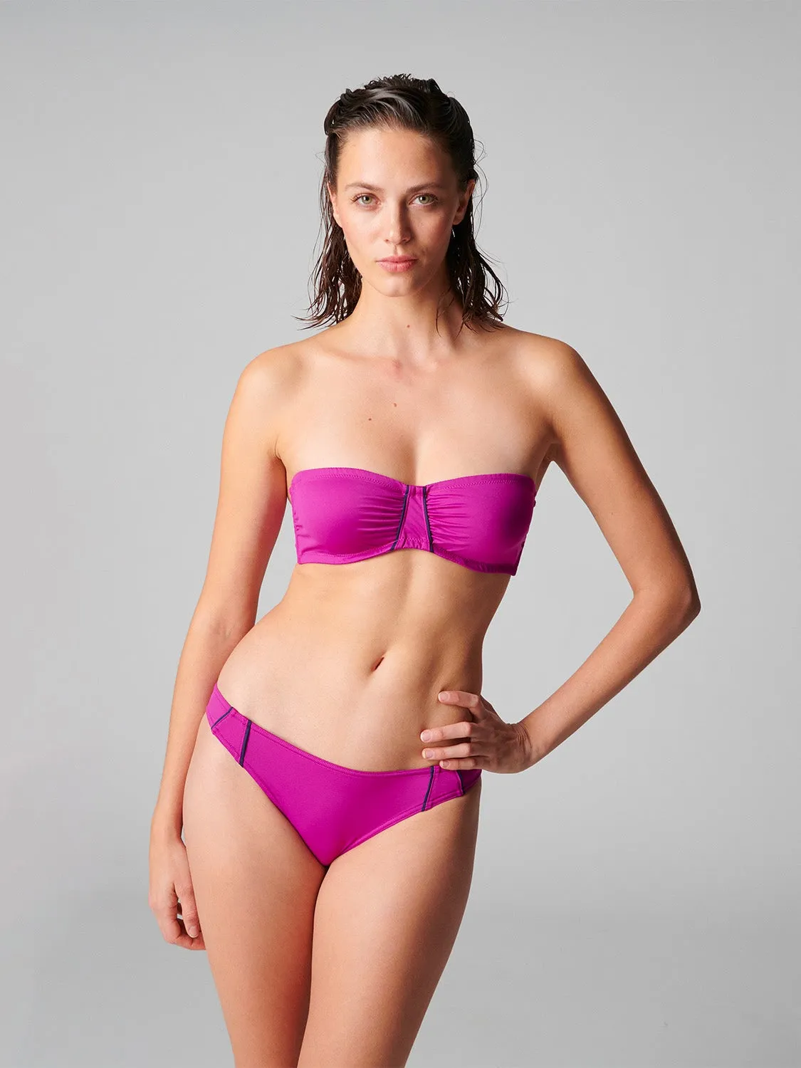 Calysta Underwire Bandeau - Bougainvillea