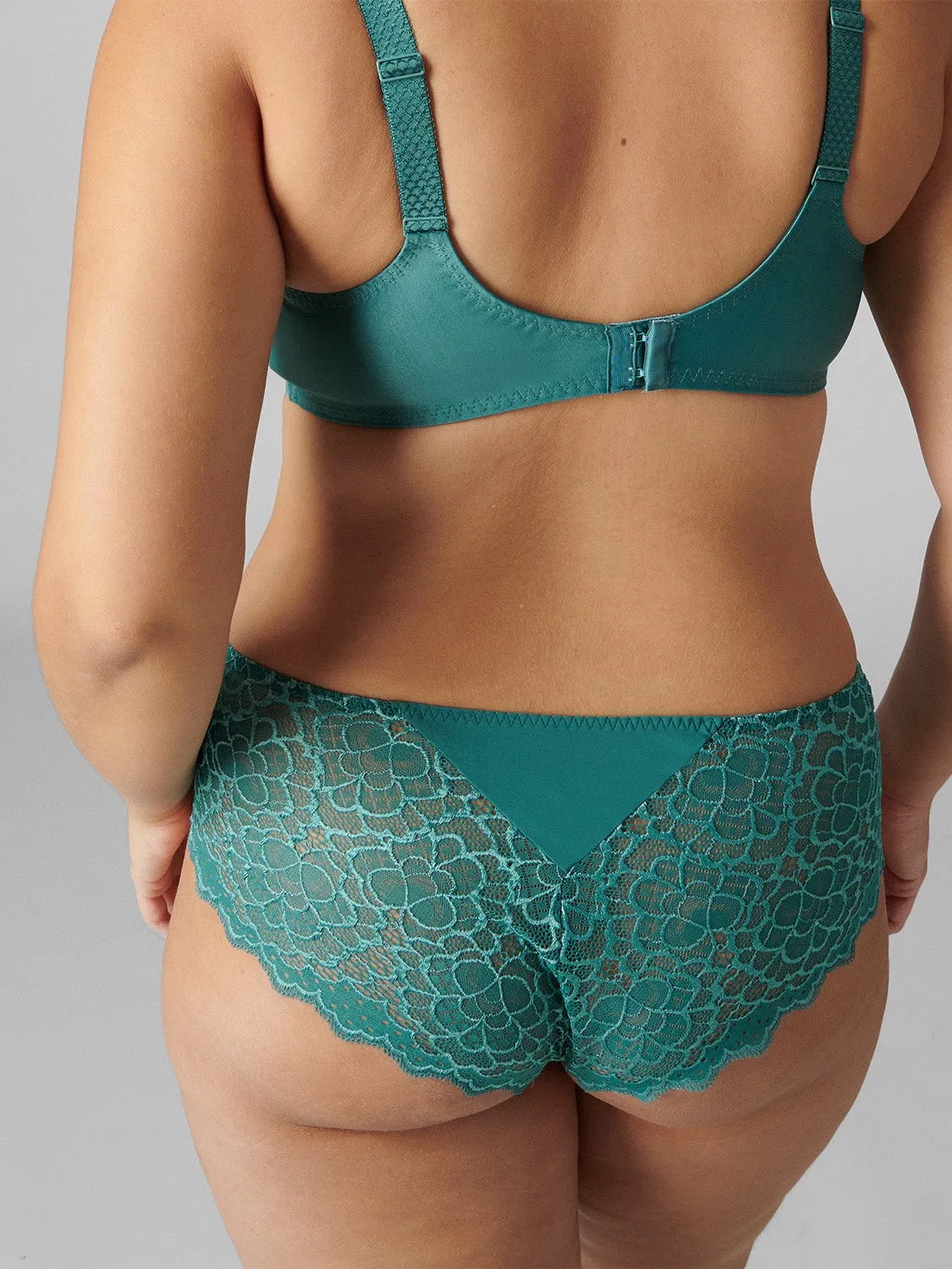 Caresse Boyshort - Boreal Green
