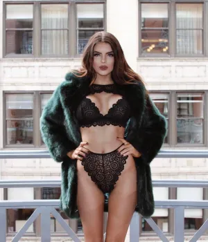 CWXANS sexy bra set hot women floral lace transparent push up halter lingerie bralette wire free breathable hollow out underwear