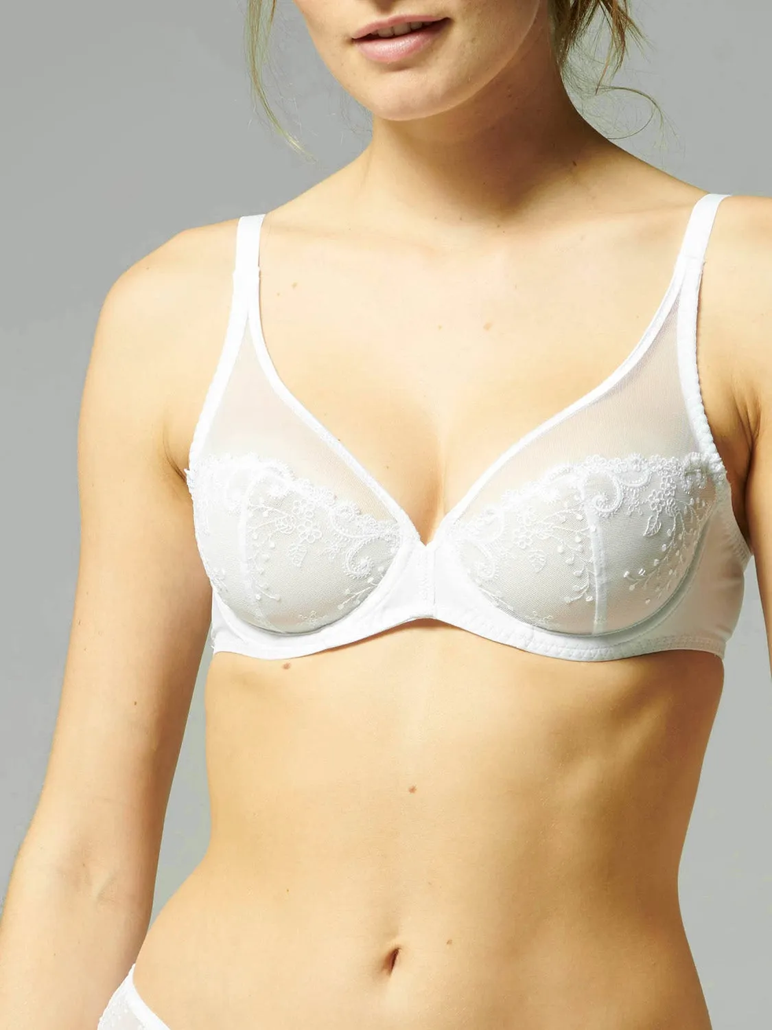 Delice Full Coverage Plunge - White