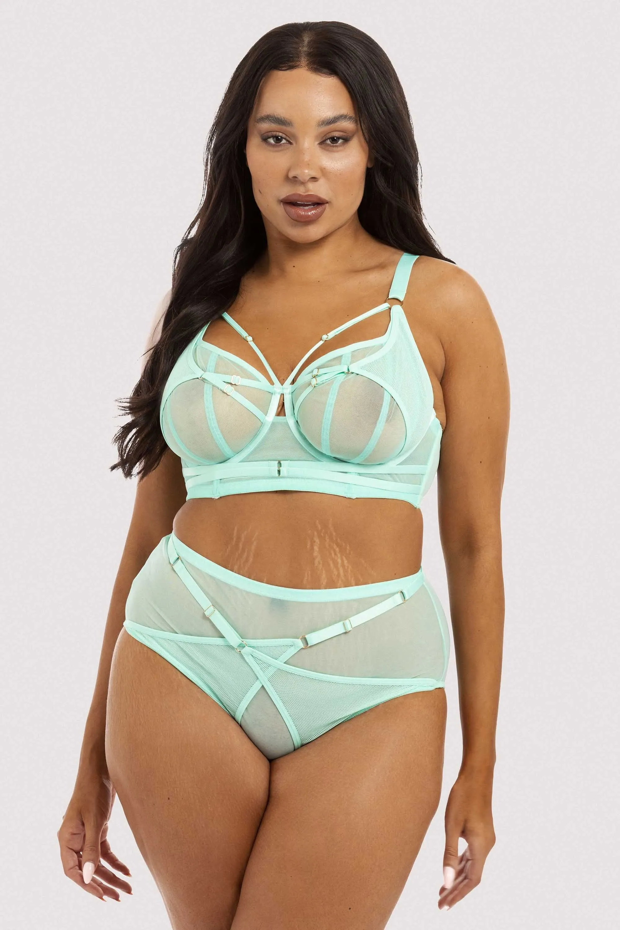 Eddie Aqua Crossover Wrap Brief