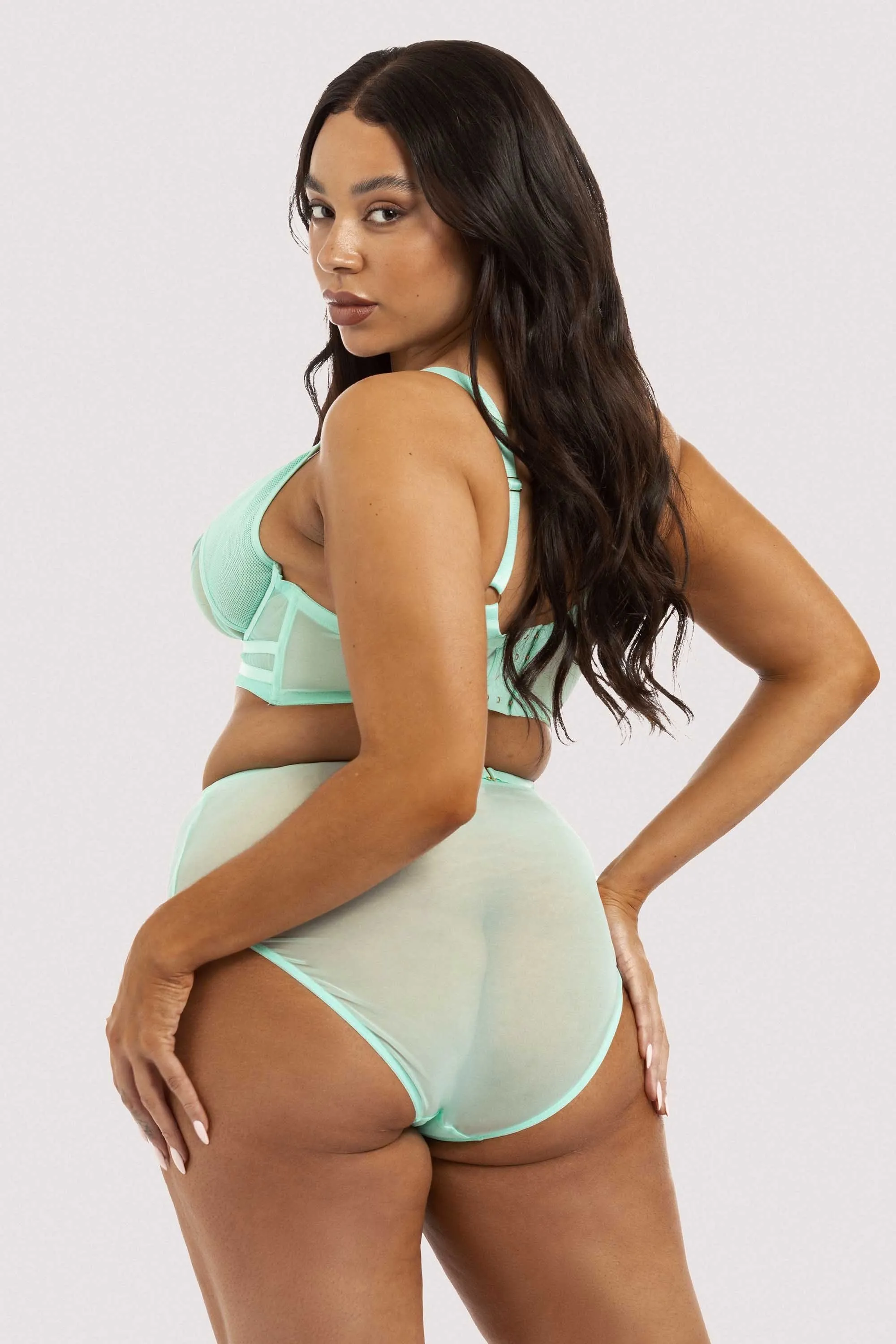 Eddie Aqua Crossover Wrap Brief
