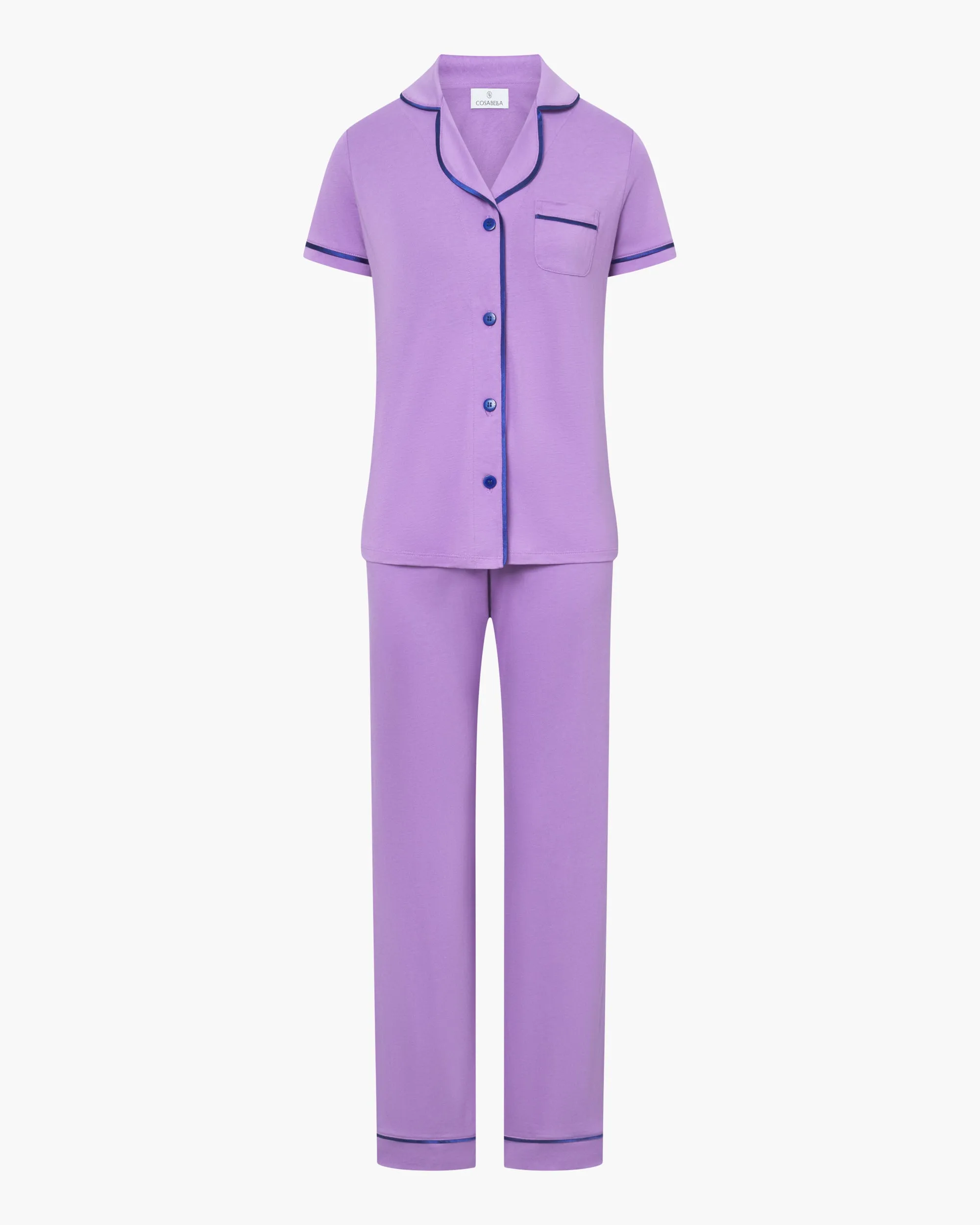 Ensemble Pyjama Haut   Manches Courtes Et Pantalon