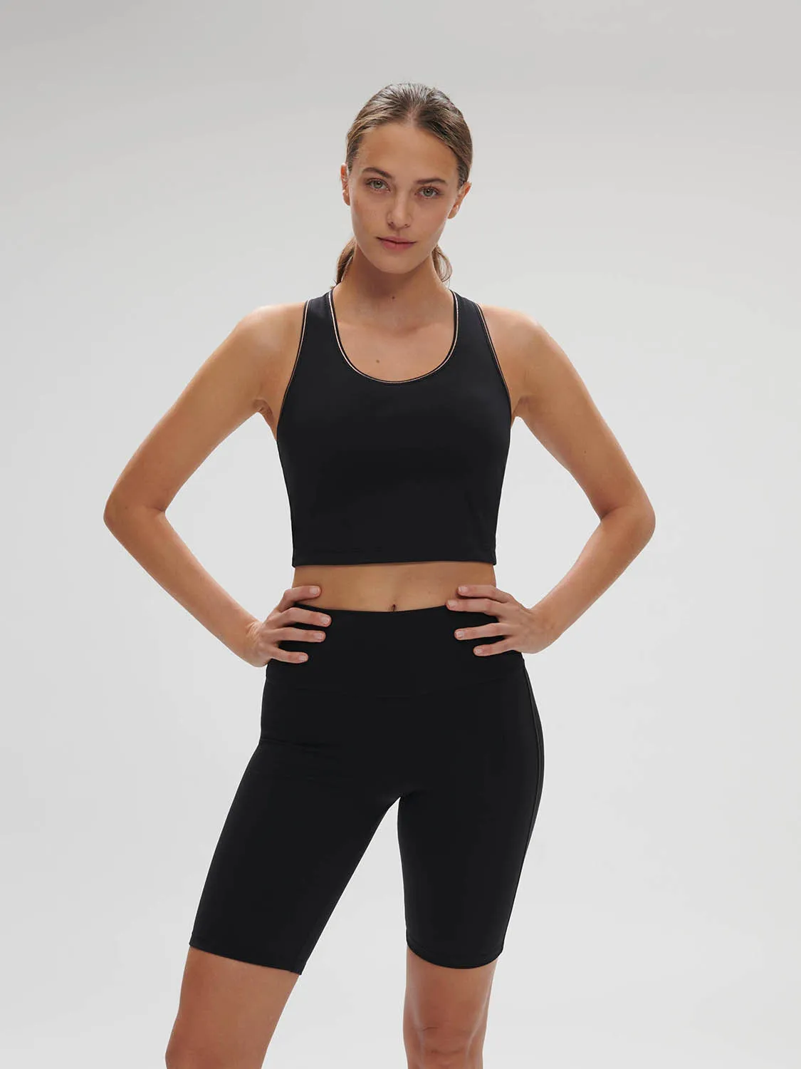Harmony Built-In Bra Tank - Black