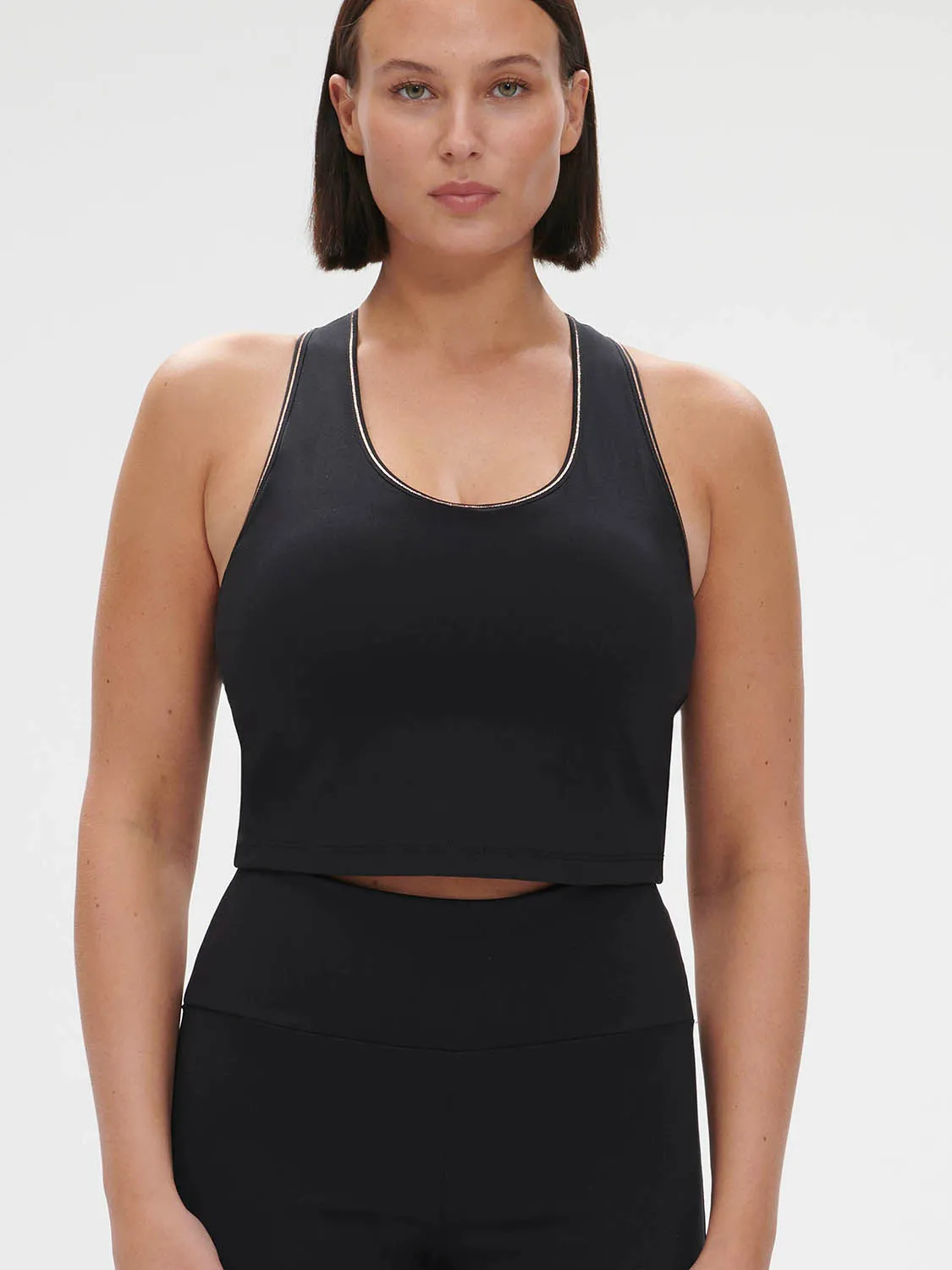 Harmony Built-In Bra Tank - Black