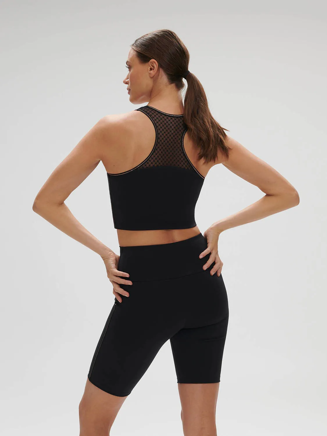 Harmony Built-In Bra Tank - Black