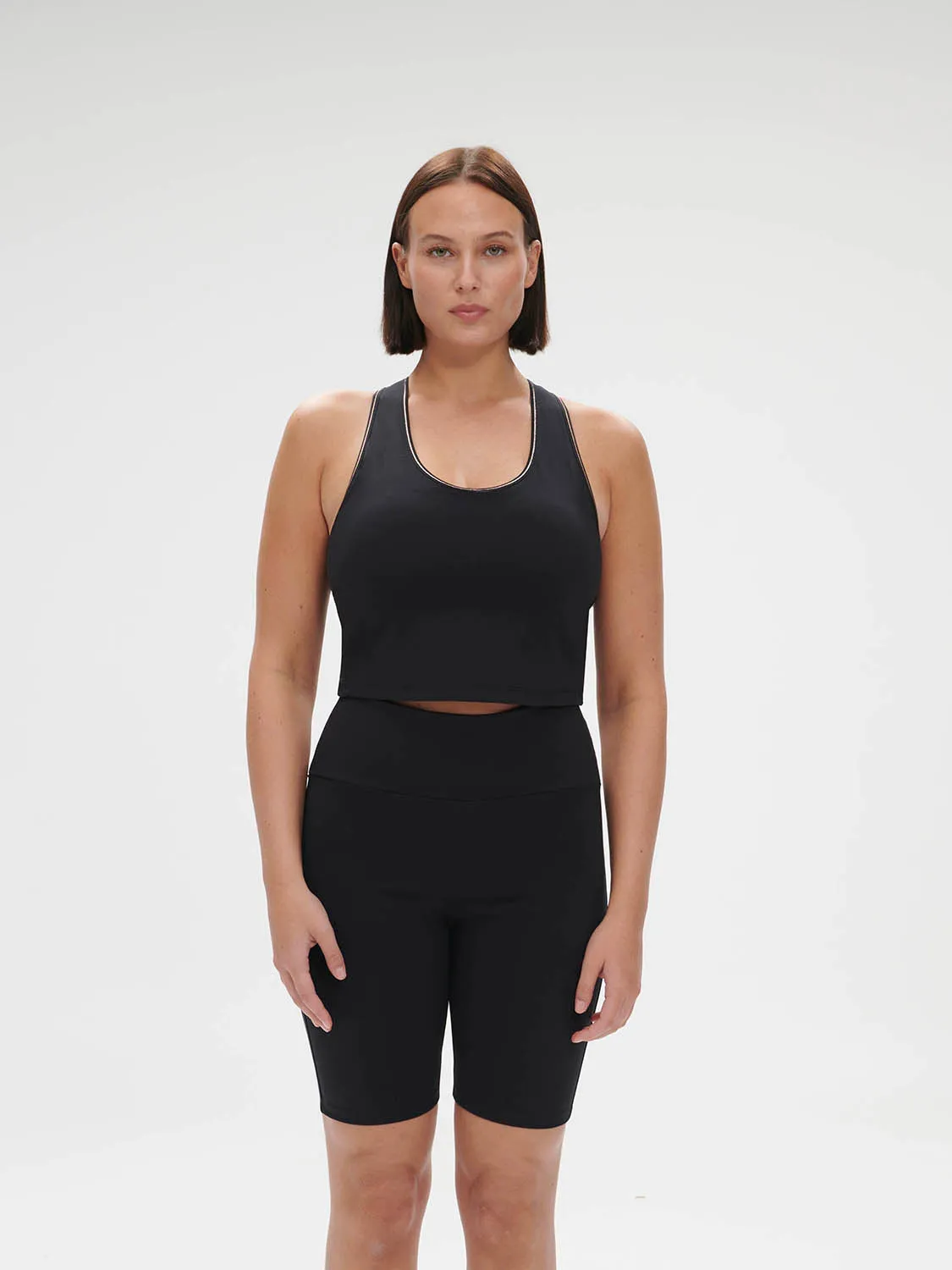 Harmony Built-In Bra Tank - Black