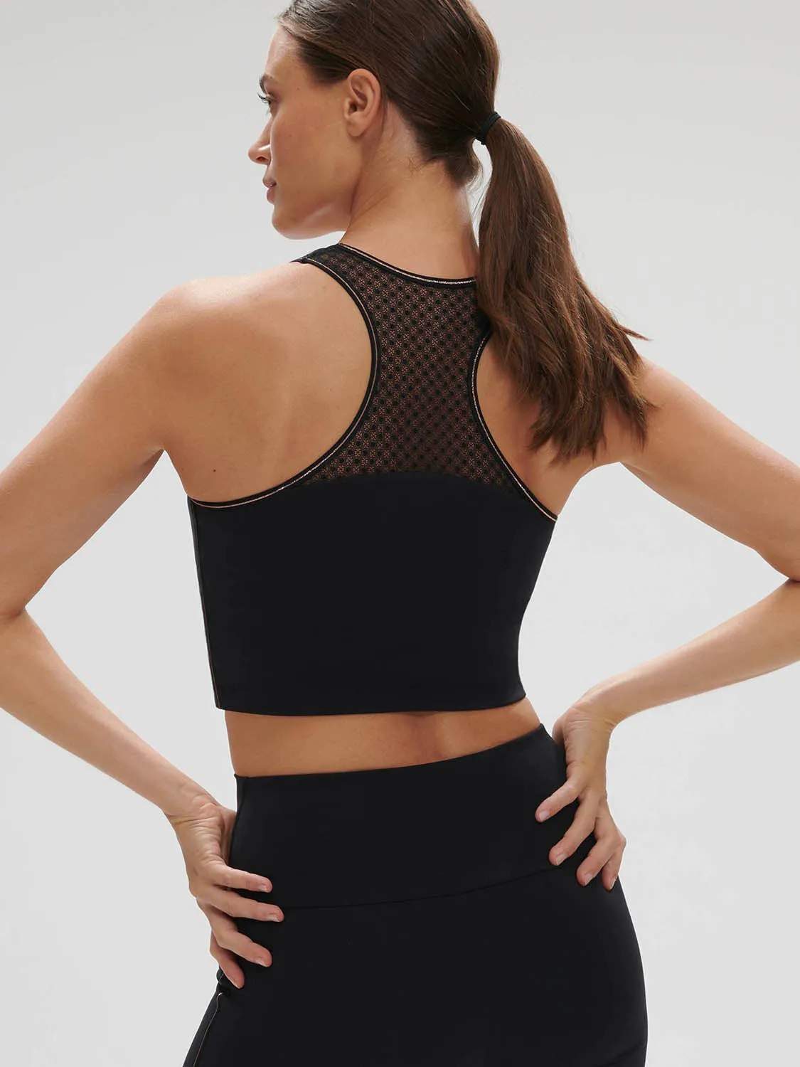 Harmony Built-In Bra Tank - Black