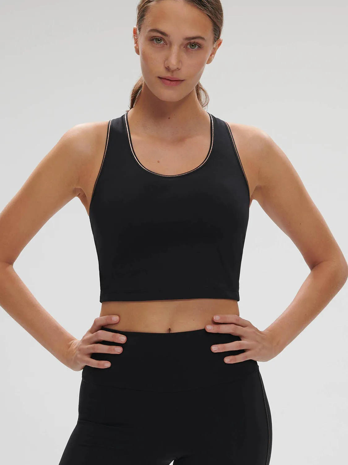 Harmony Built-In Bra Tank - Black