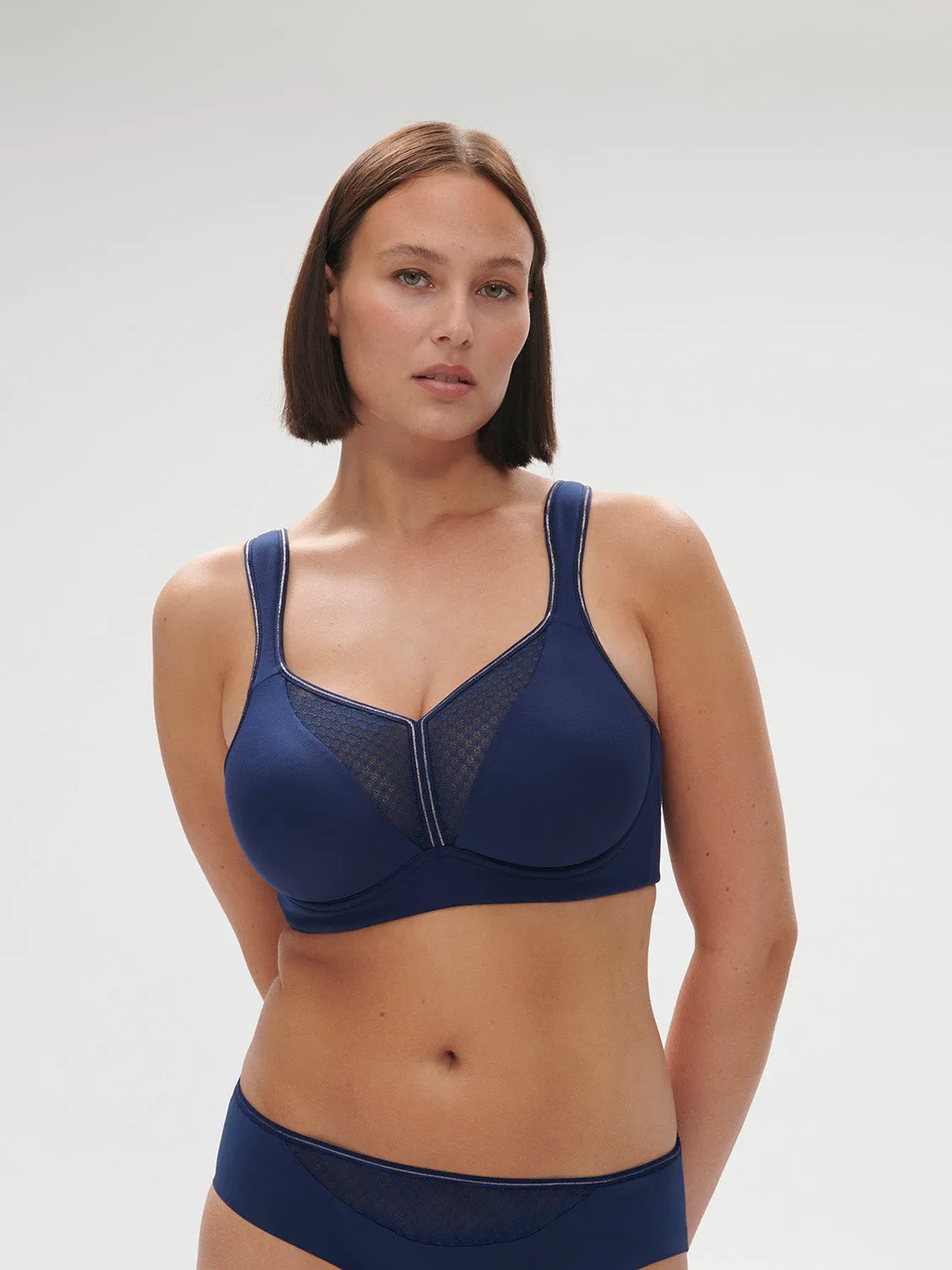 Harmony High Impact Sports Bra w/ Underwire - Midnight Blue