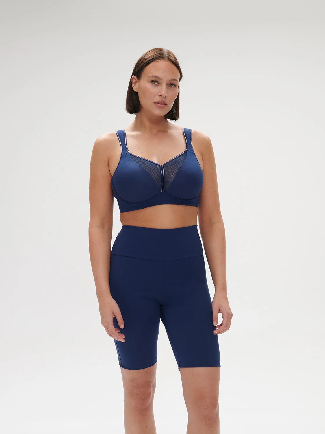 Harmony High Impact Sports Bra w/ Underwire - Midnight Blue