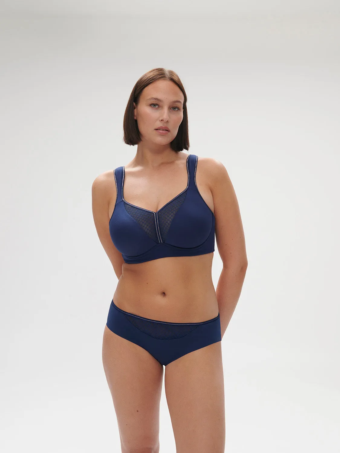 Harmony High Impact Sports Bra w/ Underwire - Midnight Blue
