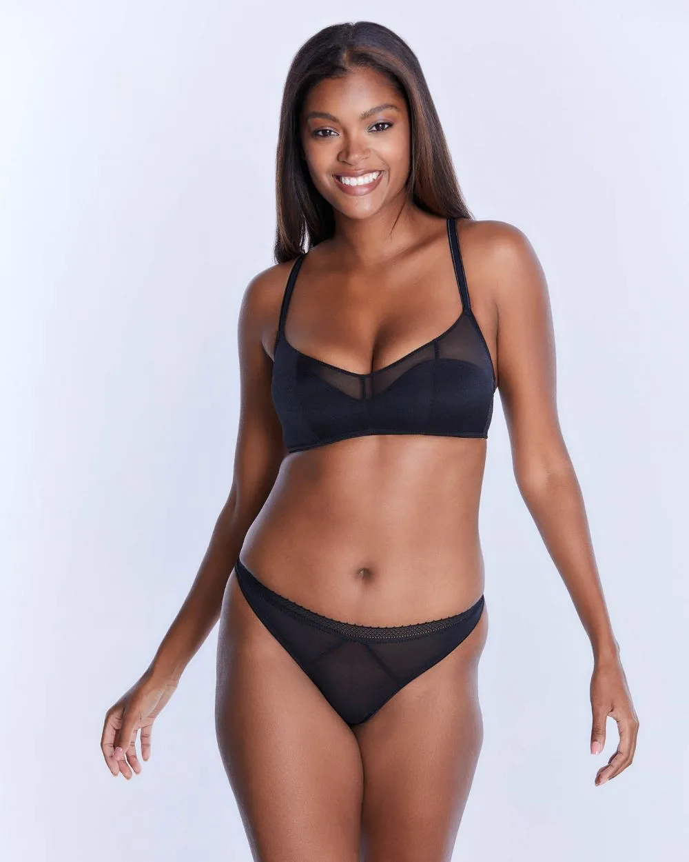 Jet Set Mesh Thong