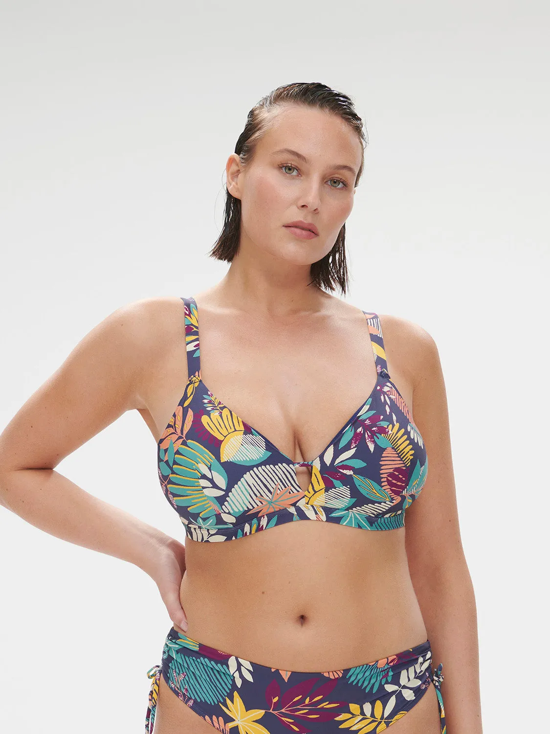 Melia Underwire Triangle - Seaside Blue