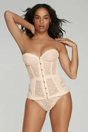 Mercy Lace Corset in Blush. Size 4 (UK 12)