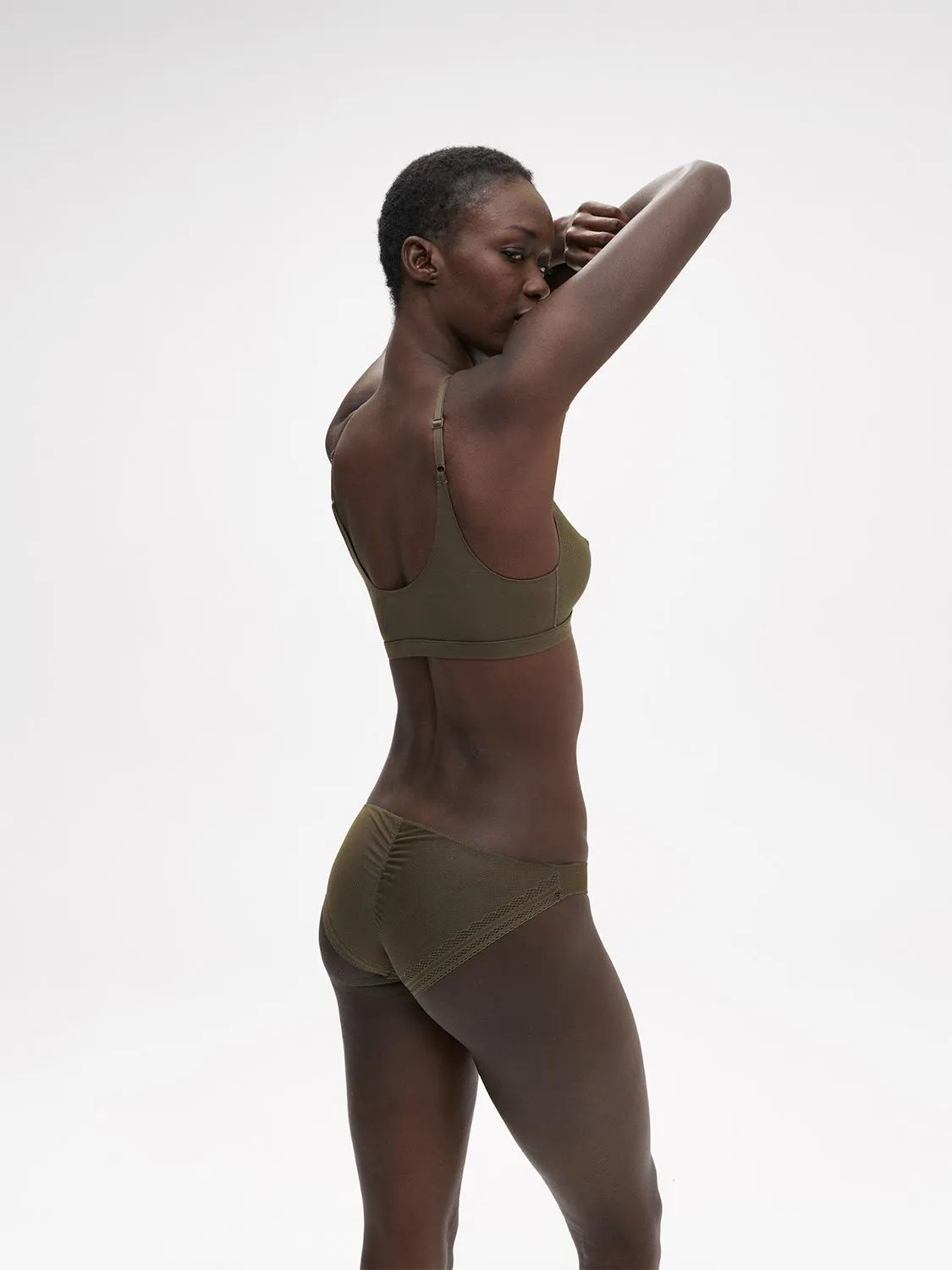 Olympe Triangle Bralette - Adventure Green