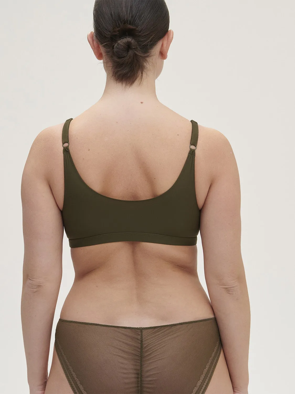 Olympe Triangle Bralette - Adventure Green