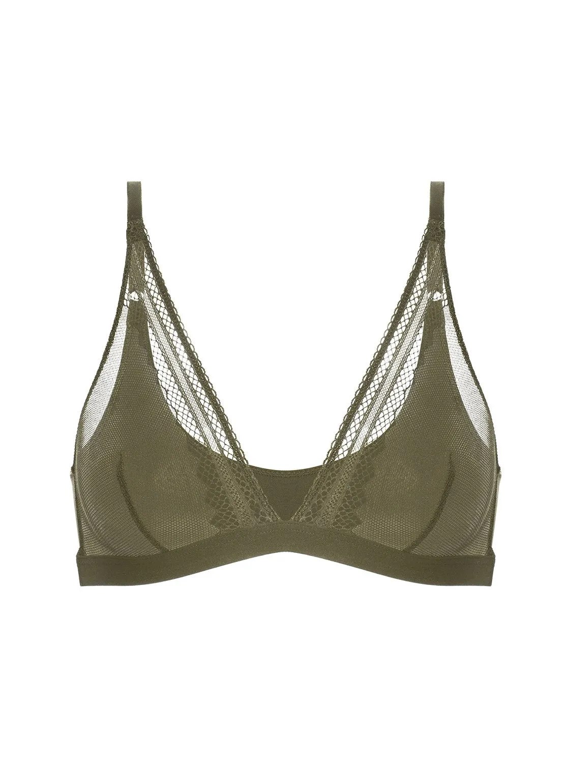 Olympe Triangle Bralette - Adventure Green