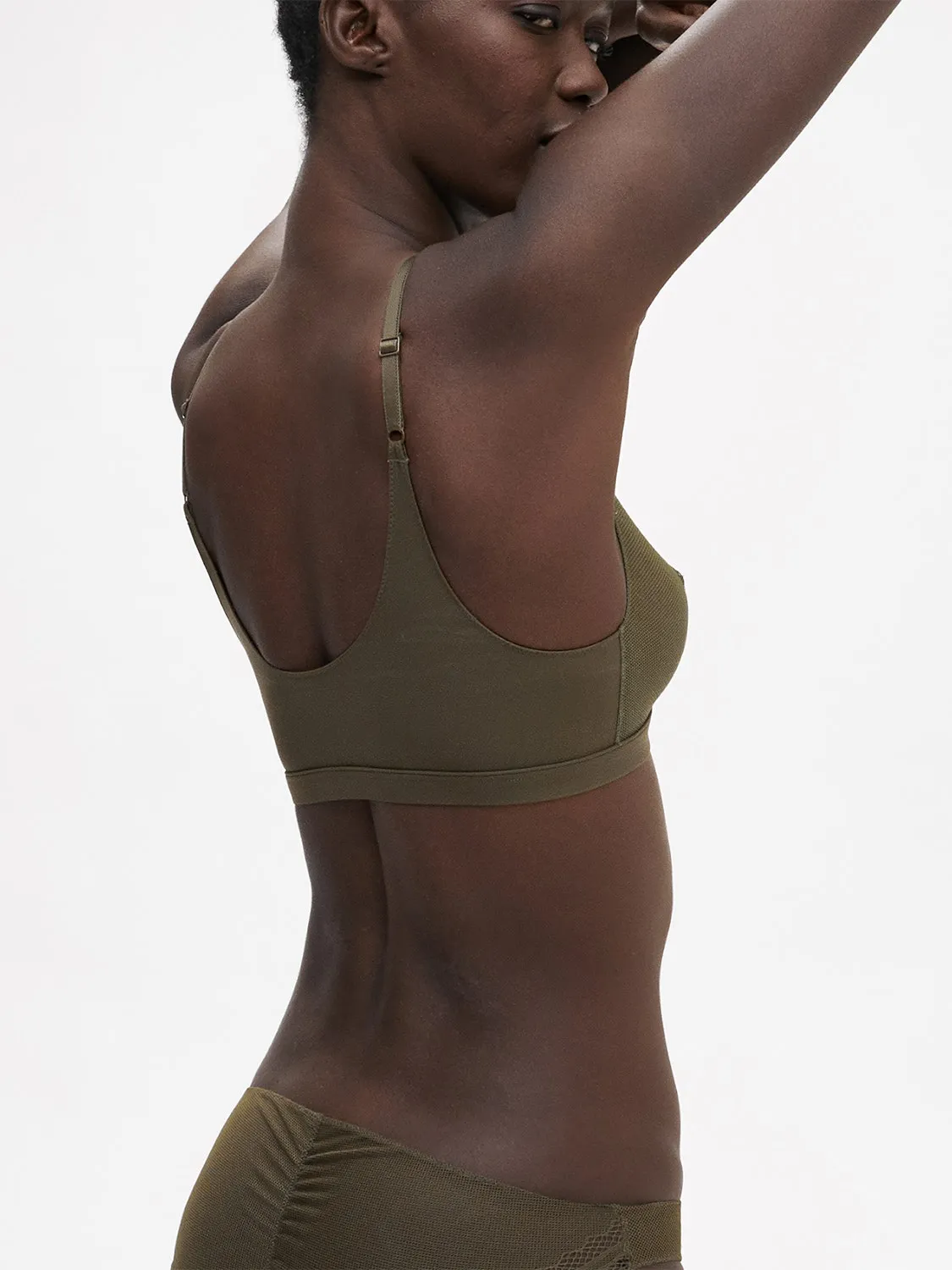Olympe Triangle Bralette - Adventure Green