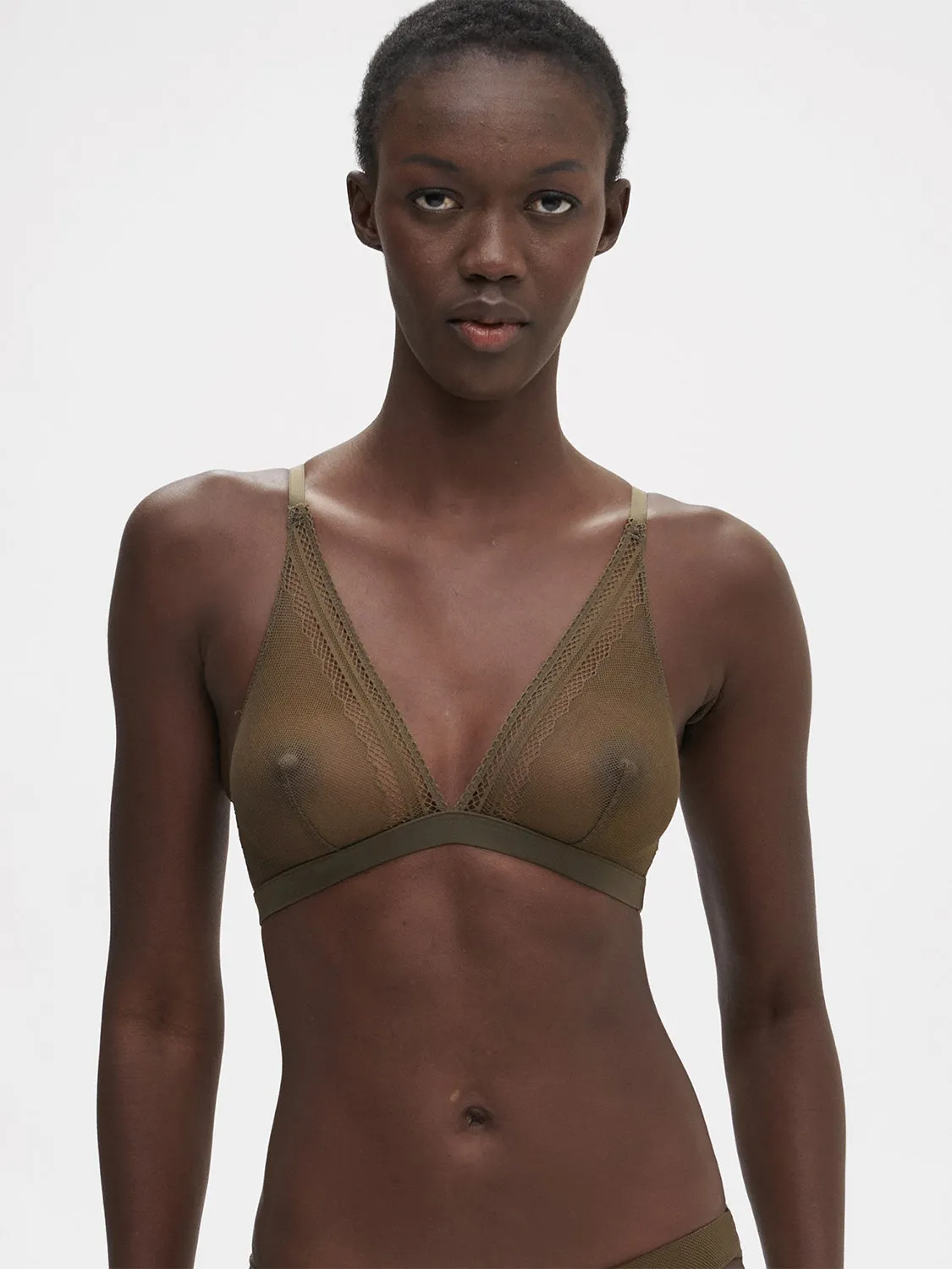 Olympe Triangle Bralette - Adventure Green
