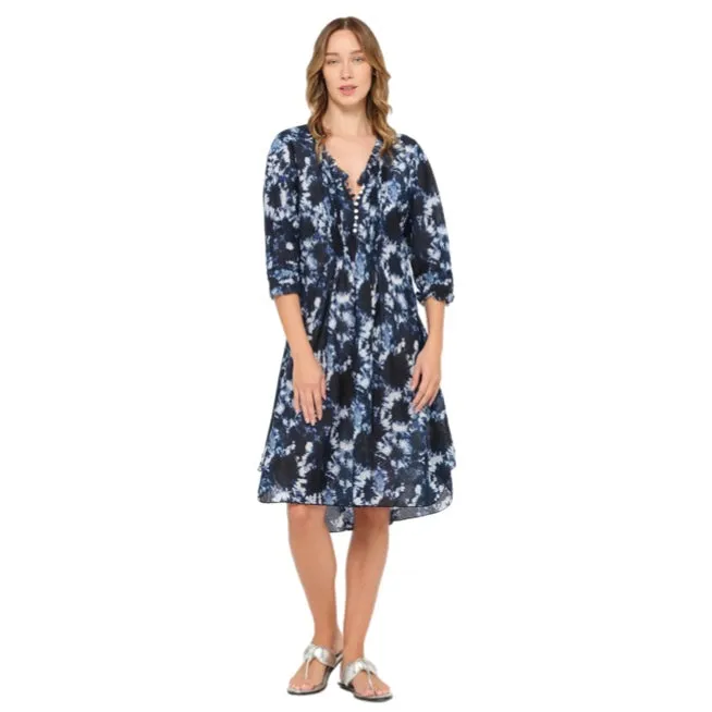 One Season Shibori Middy Poppy Navy