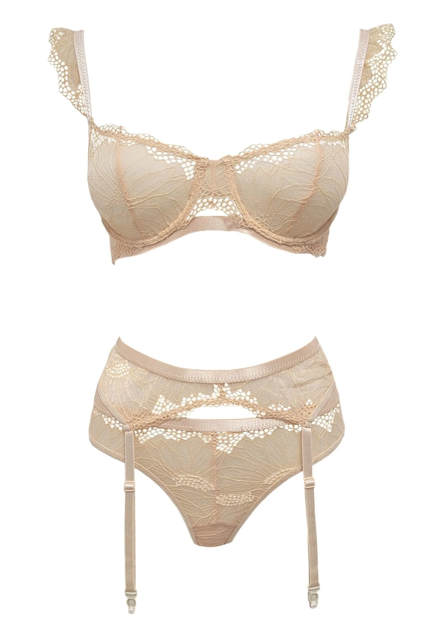 Ophira Bra. Thong and Suspender