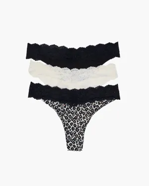 Pack De 3 Tangas En Talla Grande Love