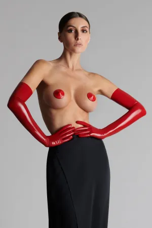Patent leather nipple covers - Les Ftiches