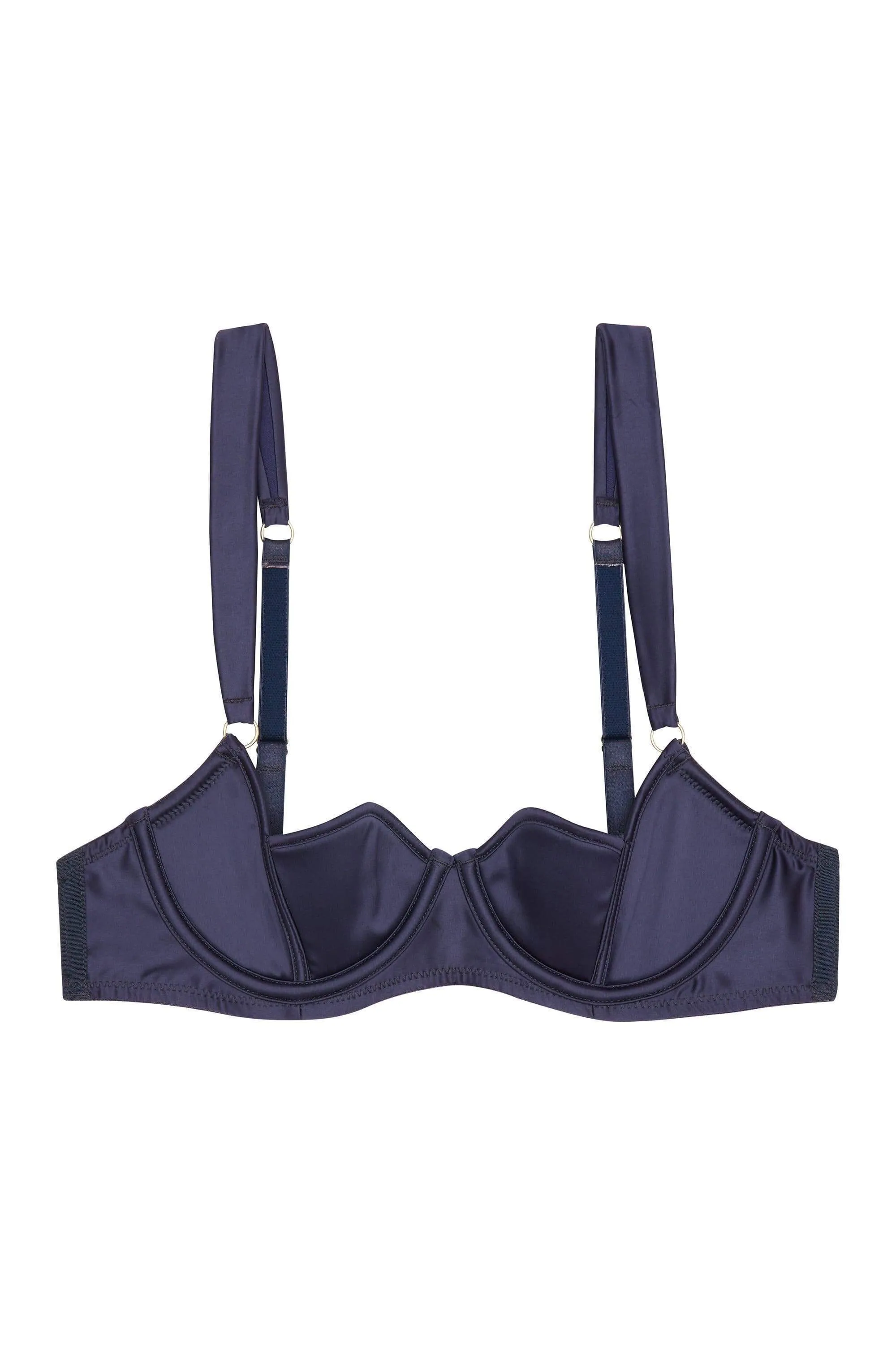 Philly Navy Tulip Satin Bra