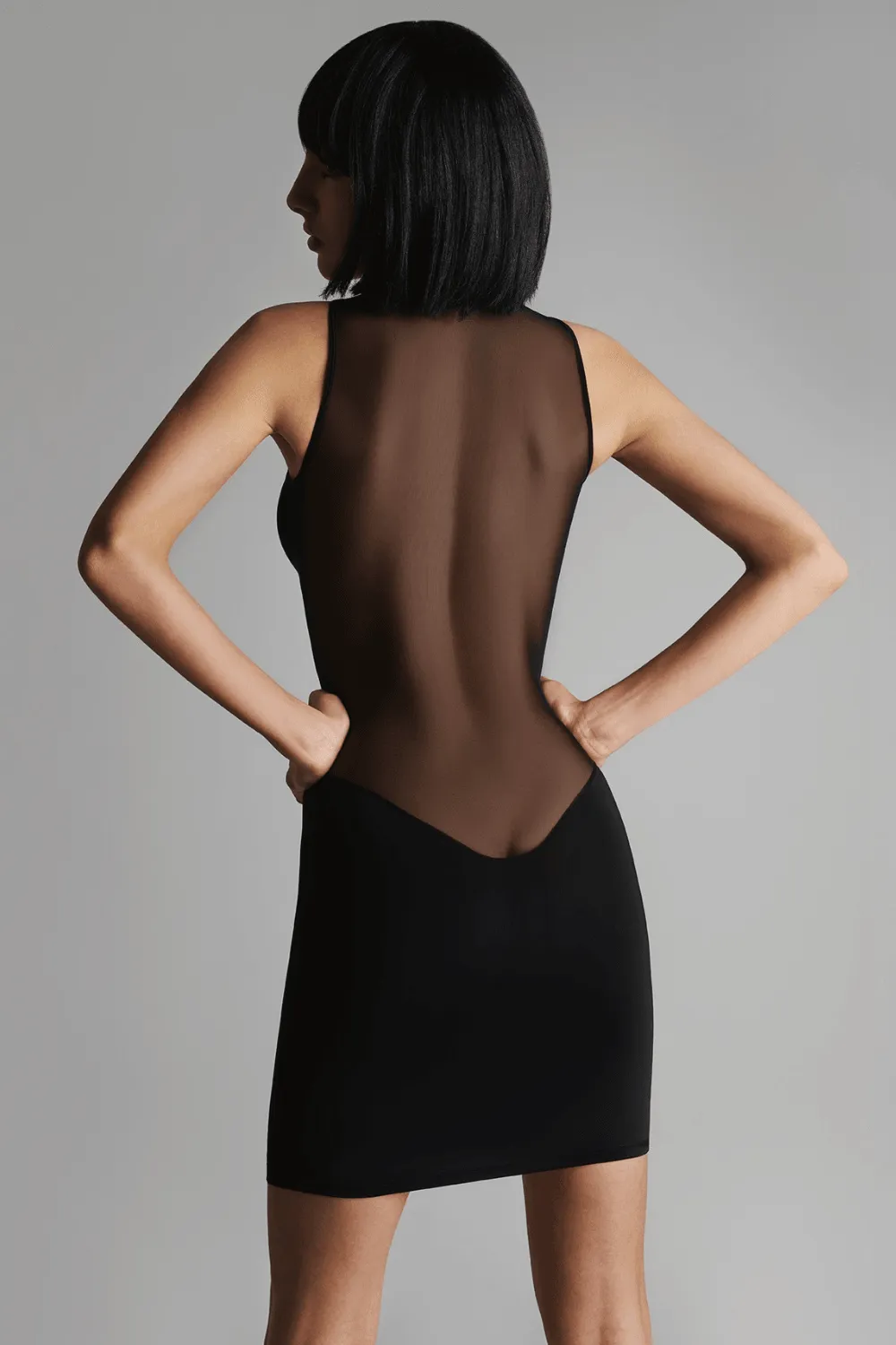 Pure Tentation Short Dress Black