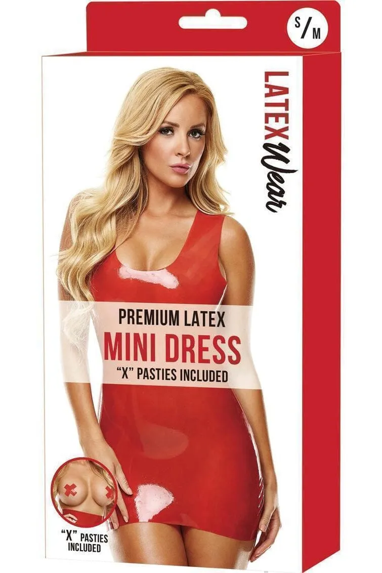 SS-Premium Latex Mini Dress