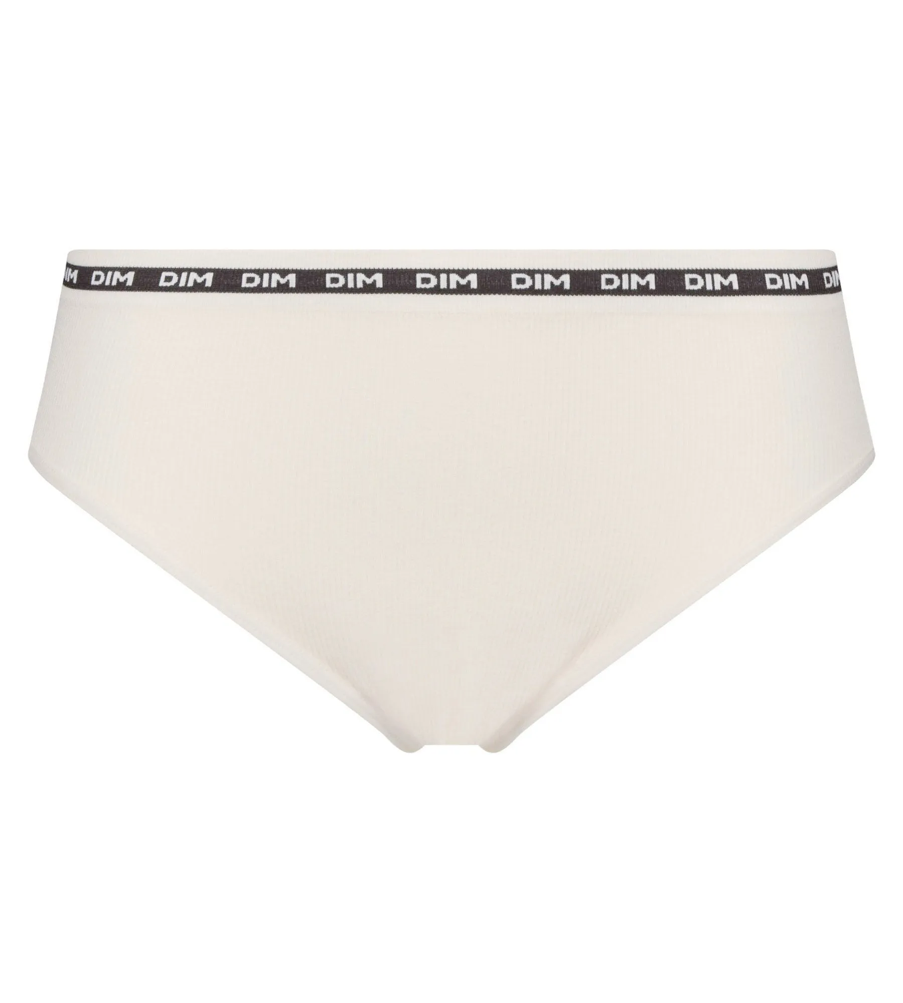 Women's seamless beige ribbed polyamide modal briefs Dim Icons Seamless